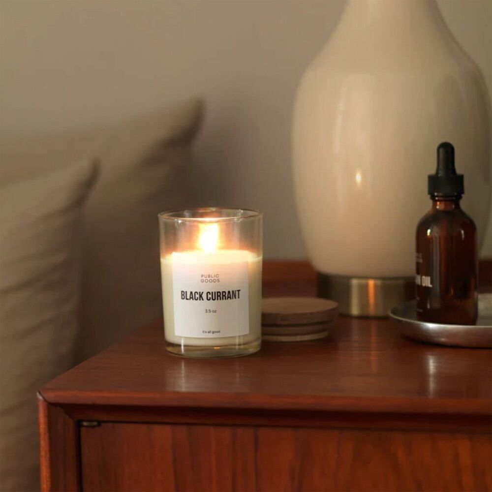 Public Goods Black Currant Scented Soy Candle 3.5 oz Eco-Friendly Vegan - Picture 2 of 6
